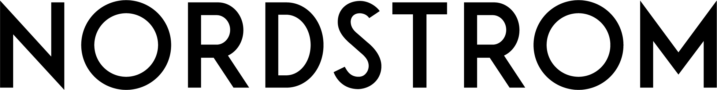black and white Nordstrom logo