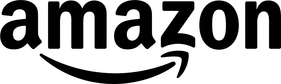 black and white Amazon logo